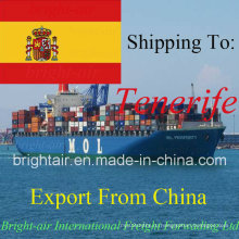 Морские перевозки Доставка из Китая в Тенерифе, Испания